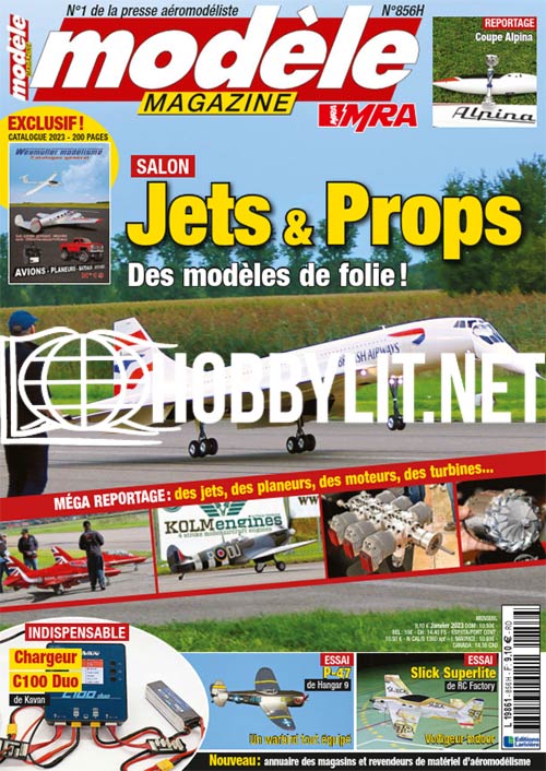 Magazine Modèle N°338 F3B Bell 222 Ogar - Occasion, Origine France, Maquette Hélicoptère
