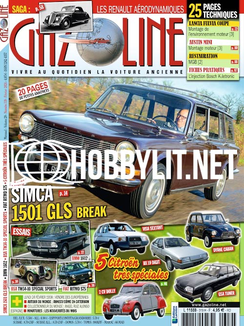 Gazoline Magazine Vol 29 No 319 Février 2024